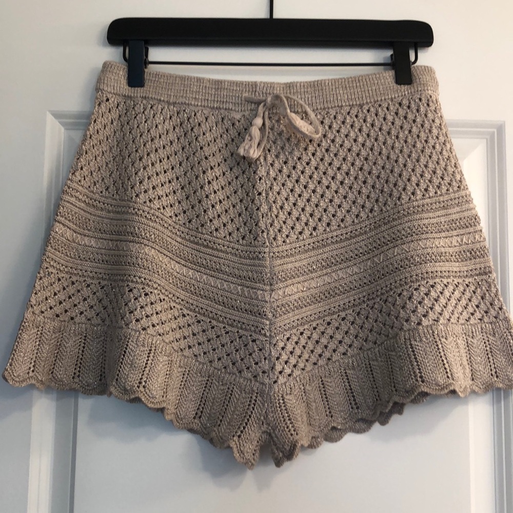 Spell Knit Shorts in Light Gray - Picture 5 of 7